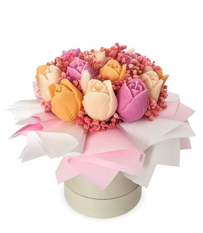 Flowerbox sojowy tulipan